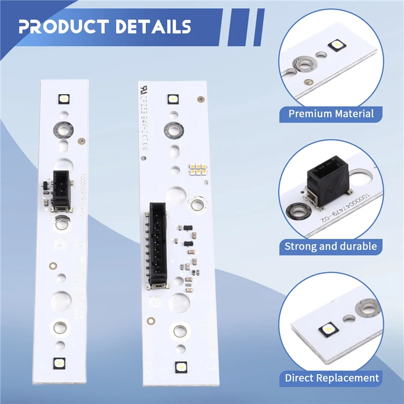 سيارة المصابيح الأمامية اليمنى DRL رقاقة الصابورة رقاقة سيارة مصباح ليد لوحة دوائر كهربائية رقاقة الضوء الأبيض ل Q7 2017-2019 #6