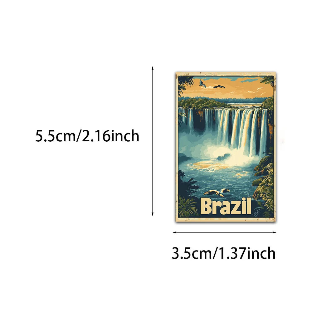 50/100PCS Retro Travel Posters From 1950s Graffiti Stickers Phone Cases Notebook Suitcase Skateboard Storage Box DIY Sticker