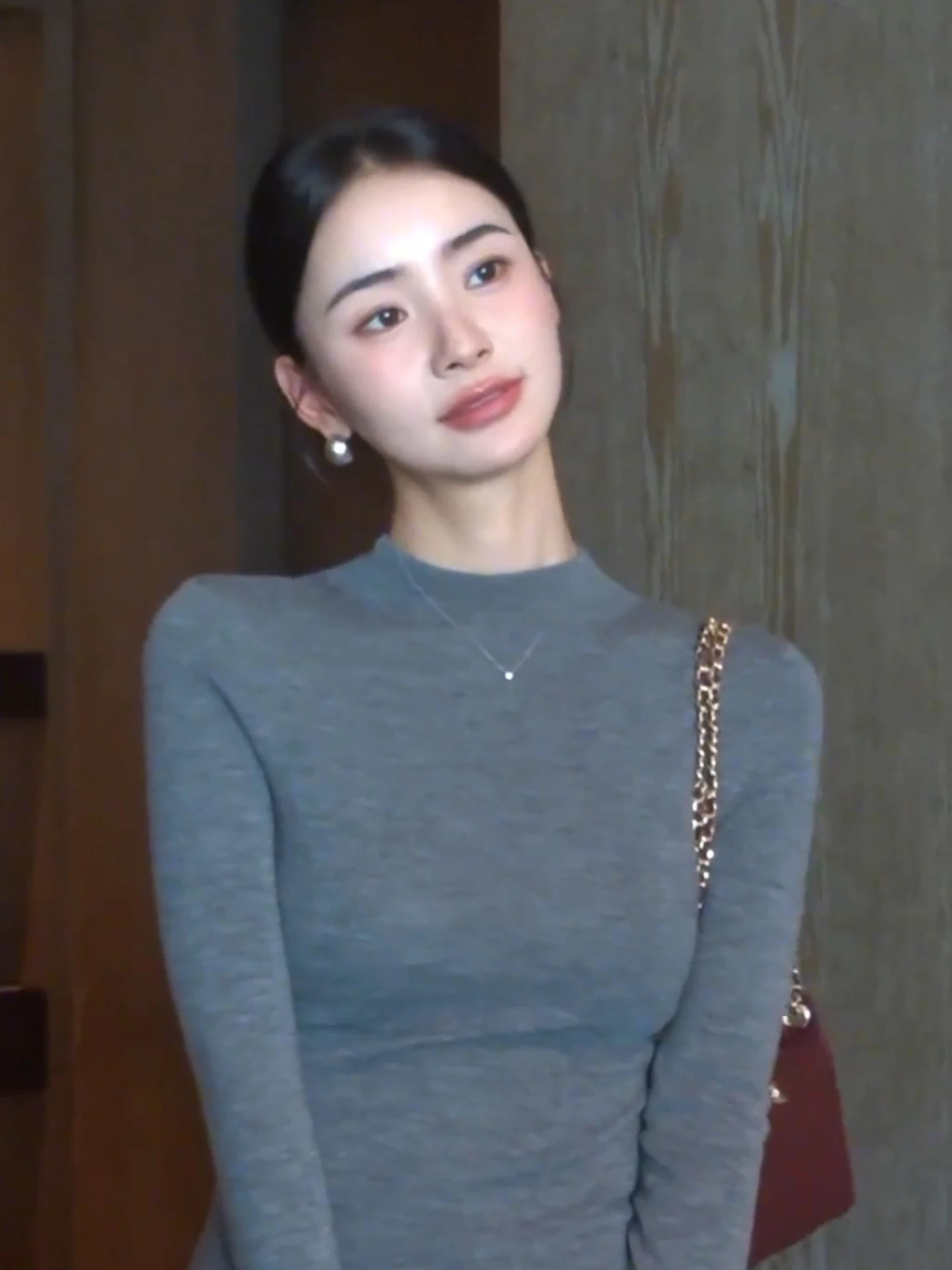 

Slim Fit Korean Sle Long Sve Knitted Sweater Women's Faionable Casual Top Pure Color Sli Summer High End