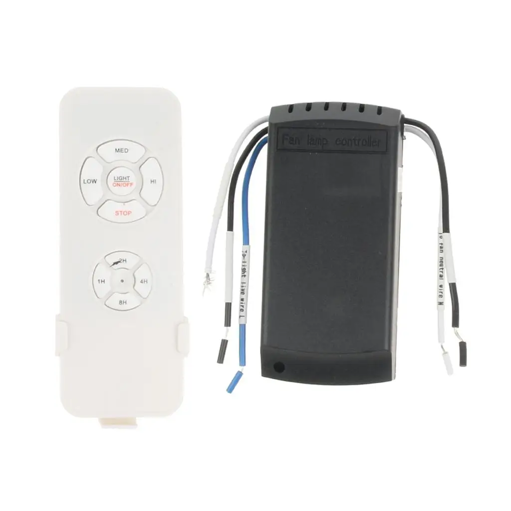 Ceiling Fan Lights Wireless Control System Universal Timing Remote Speed Adjustment for Compatible Ceiling Fans