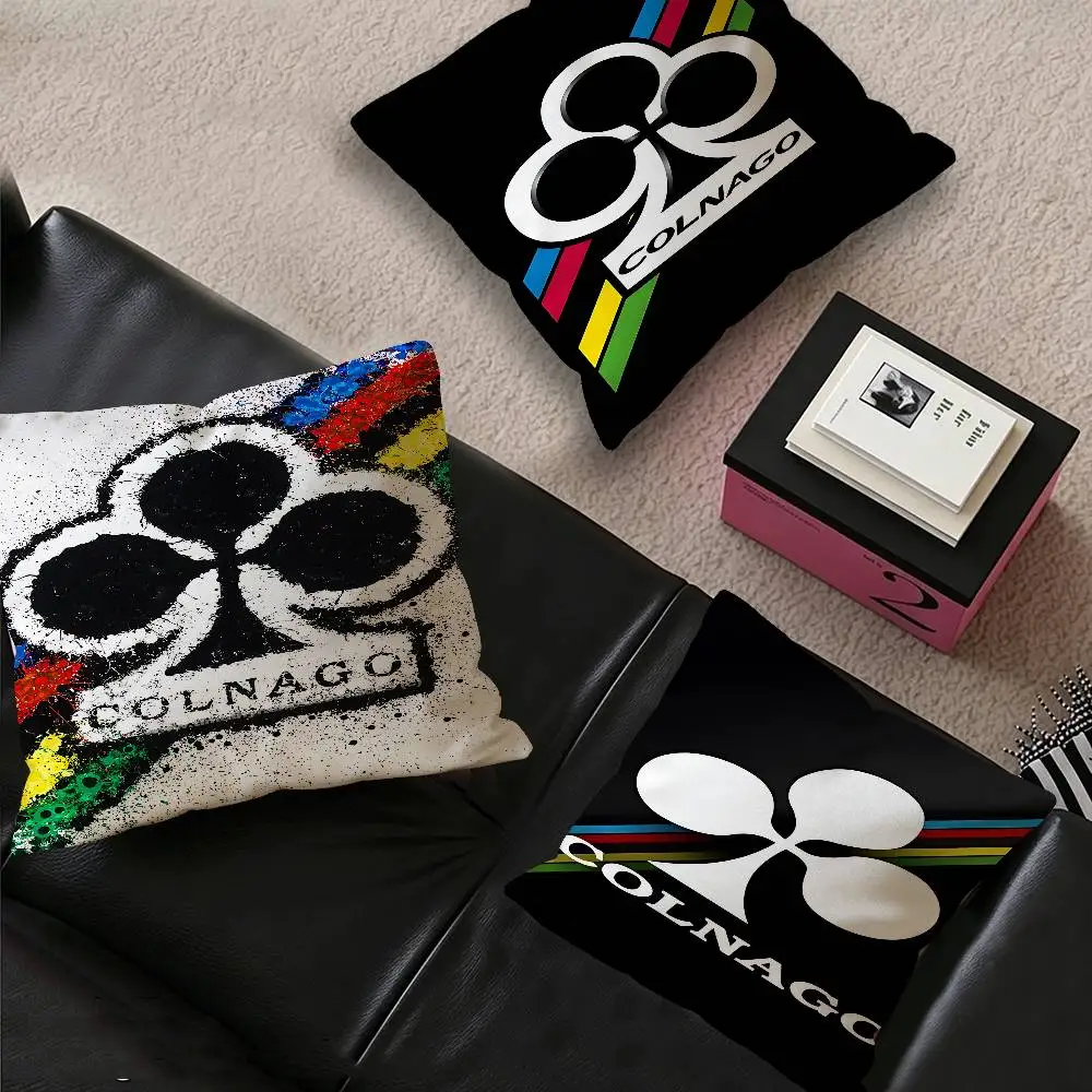 Colnago Bike Cycling Pillow Gift Home Office Decoration Bedroom Sofa Car Cushion Cover case 45x45