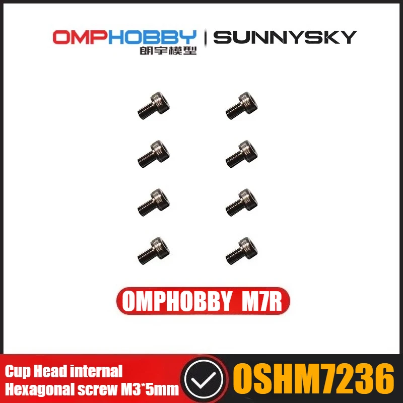 OMPHOBBY M7R RC Helicopter Spare Parts Cup Head Internal Hexagonal Screw M3*5mm OSHM7236
