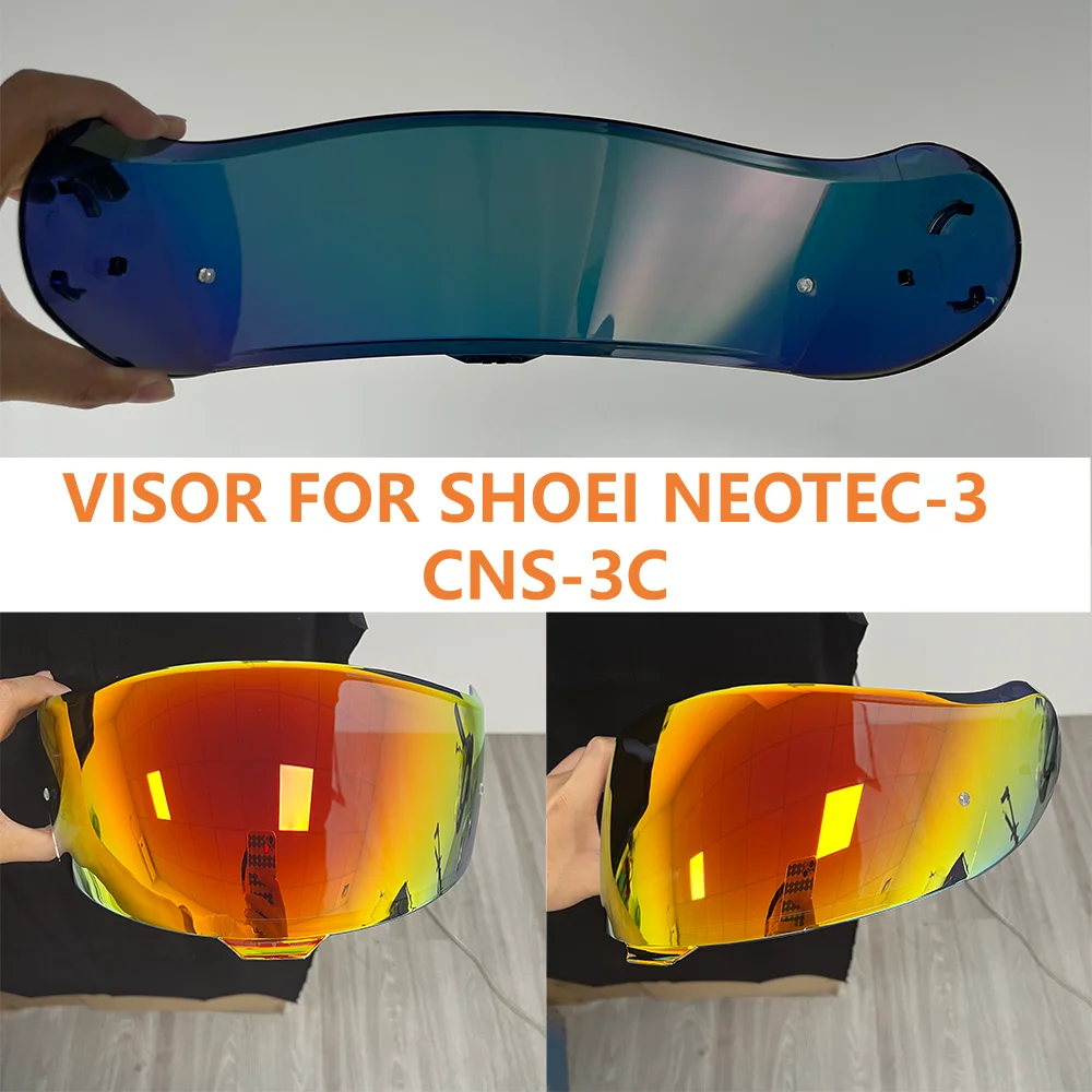 Helmet Visors for Shoei Neotec-3 Neotec 3 CNS-3C Uv Protection Motorcycle Helmet Shield Casco Moto Visera Sunshield Lens Glasses