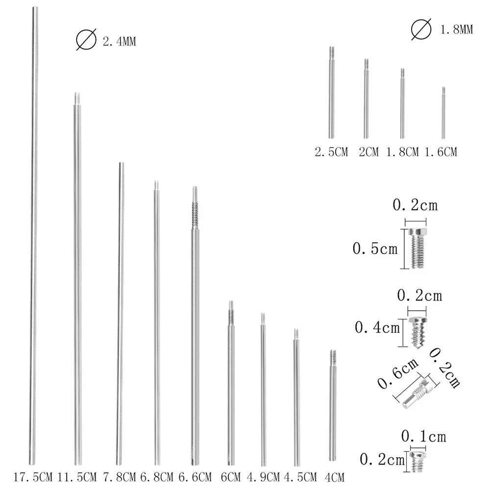 IRIN 63 قطعة المزمار طقم أدوات إصلاح أجزاء الصيانة مسامير الخيوط رمح قضيب المزمار استبدال آلات النفخ الملحقات