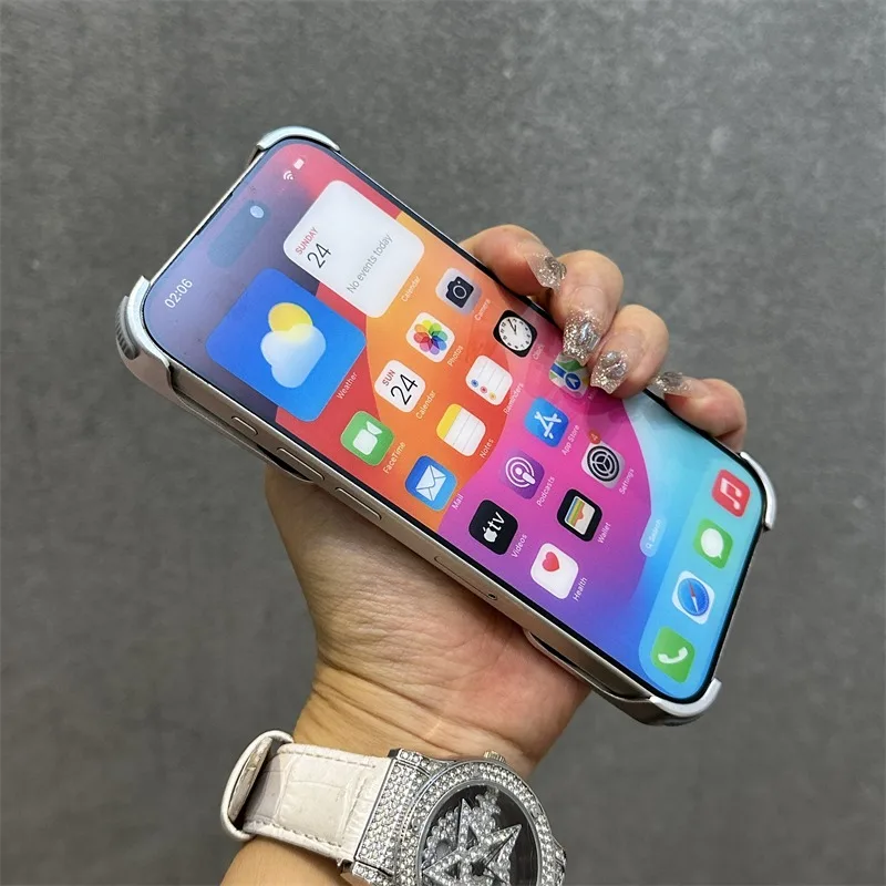 HOCE Cool Metal Aluminum Alloy Magnetic Case For iPhone 13 14 15 16 17 Pro Max 17 Air Invisible Bracket Rimless Shockproof Cover