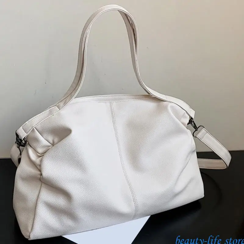 

Women's Korean PU Leather Crossbody Bag for Commuting and Work with Adjustable Strap Large Capacity Shoulder Handbag 517D