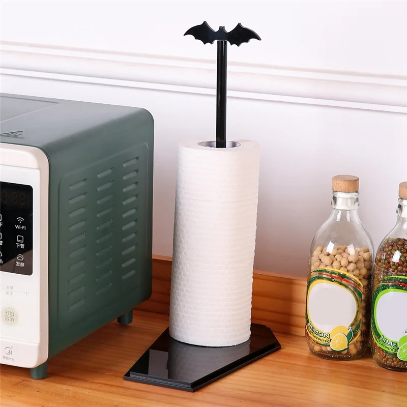 

Держатель для бумажных полотенец «летучая мышь», держатель для рулона бумажных полотенец для кухни, ванной комнаты, декор кухни на Хэллоуин, готический декор для кухни-AT30
