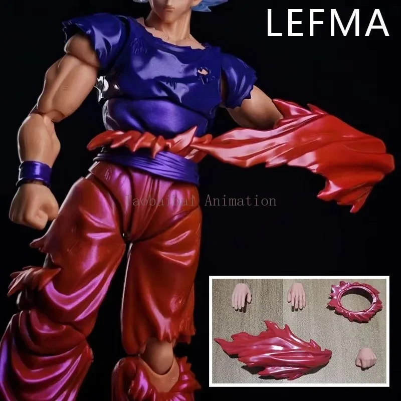 In Stock: Old Lei Super Blue Kamehameha Goku Kakarot Magnetic Detachable Clothing Figure Without Plain Body, for SHF