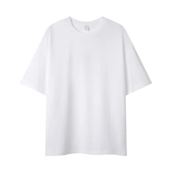2026 Summer New Mens Tshirt 100% Cotton White Solid T Shirt Men Causal O Neck Short Sleeve Tshirt Men Daily Tops Tees Plus Size