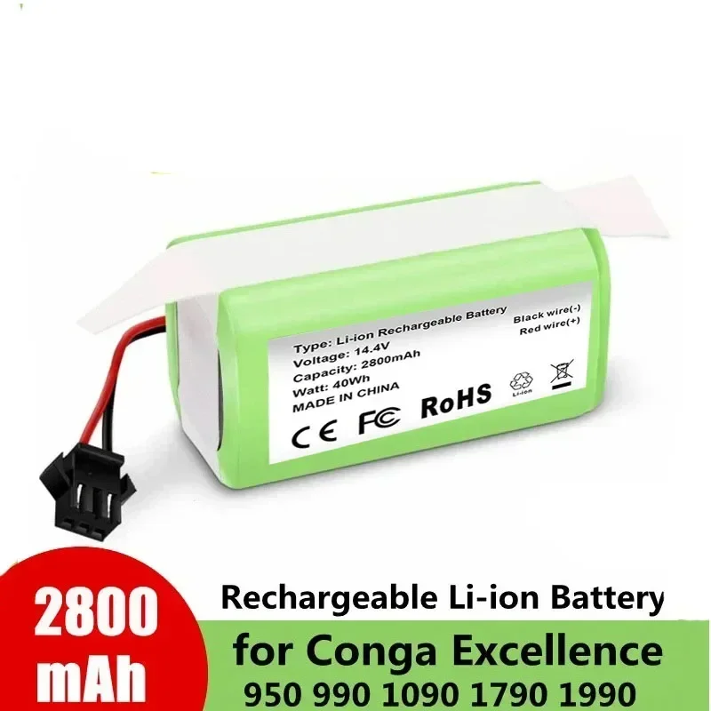 Nouvelle batterie 2800mAh INR18650 4S1P pour MMB-300 X500 X520 Xfemale Mamibot EXVACcondeed EXVAC880 Robot aspirateur batteri