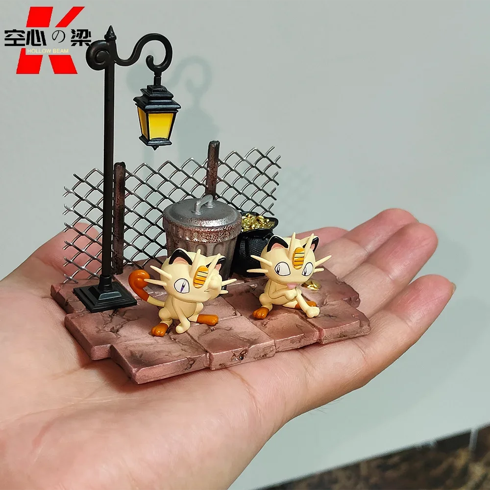 [1/20 Scale World] Meowth & Persian Meow Meow & Cat Boss Toy Figure Decoration