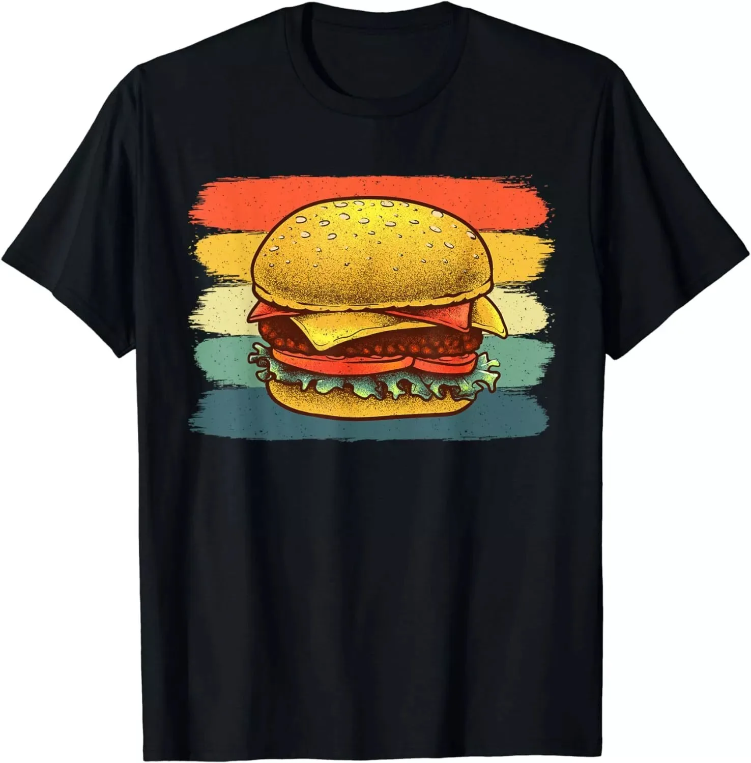 Cute Hamburger Design For Men Women Vintage Hamburger Best Gift Idea T-Shirt