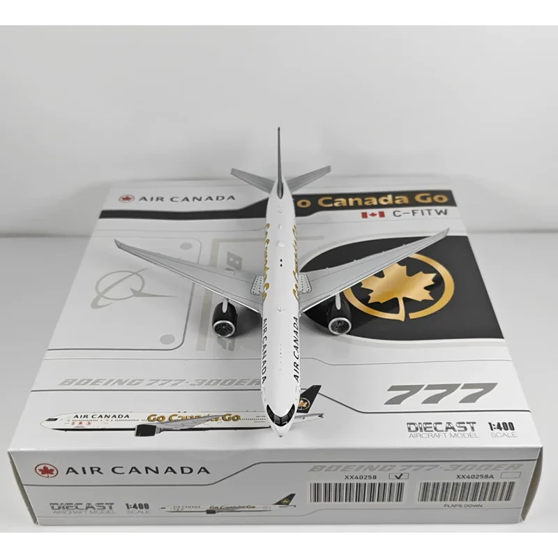 JC Wings 1/400 Scale Canadian Airlines B777-300ER C-FITW Die-cast Collectible Aircraft Model