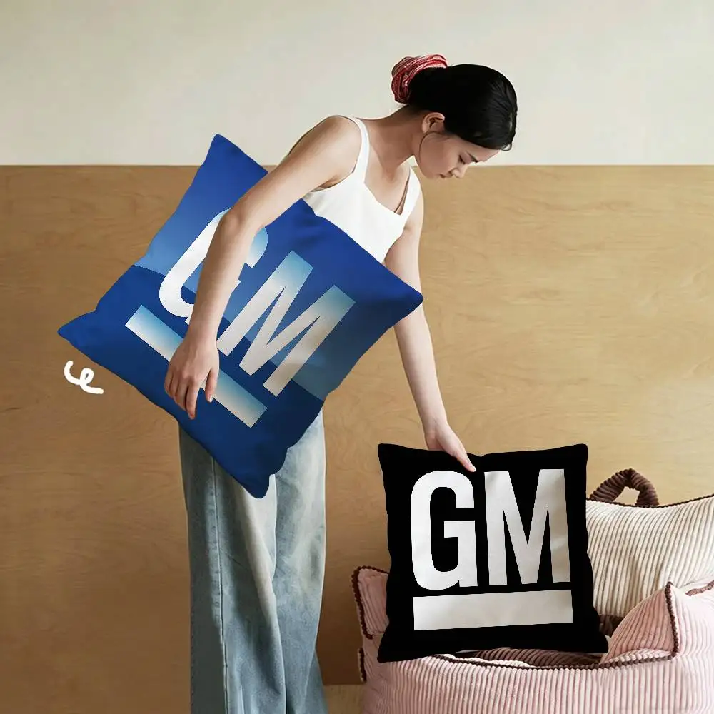 Logo G-General M-Motors Cushion Cover Pillowcase Upholstery Sofa Throw Pillow Home Decor Pillowcas