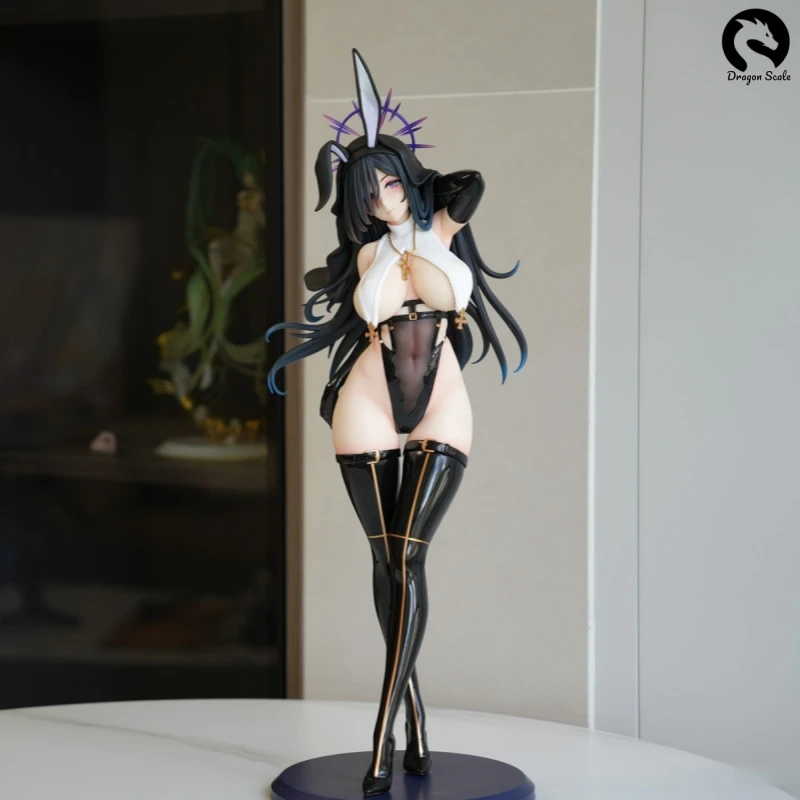 

In Stock Original BEARPANDA1/4 Rabbit Nest Series Fourth Black Nun Bunny Girl Anime Figure Collection Model Toys