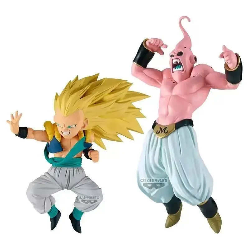 

BANDAI Original Dragon Ball Z MATCH MAKERS Majin Buu Super Saiyan3 Gotenks Anime Action Figure Model Toy PVC Doll