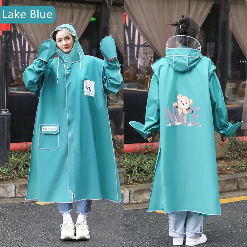 ファッション大人用レインコートグローブ付き拡張EVAレインコ - Women'S Fashion Raincoat のレビューと価格