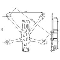 AM38M 5inch APEX EVO DC Frame Kit Quadcopter with 3D Printed Parts for DJI O3 Air Unit CADDX Vista Polar Nebula Link Phoenix