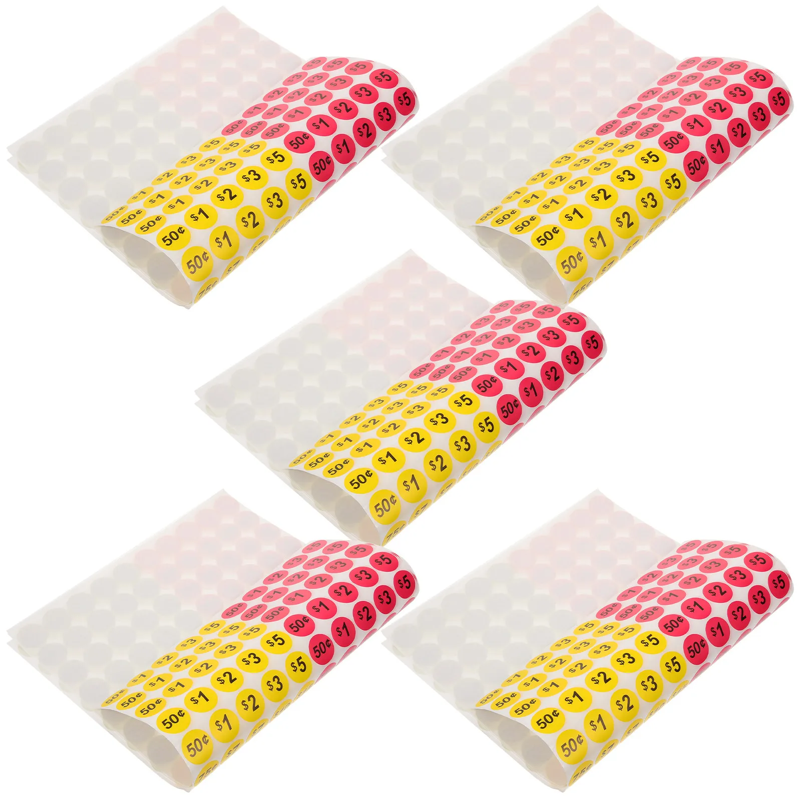 

10 Sheets Price Stickers Bright Round Sale Pricing Stickers for Supermarket Retail Stores Small Business Pricing Labels Colorful