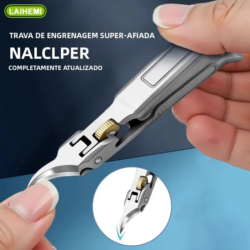 Cortador de Unhas Encravadas Aprimorado, Equipado com Lixa de Unha e Trava de Segurança, Ideal para Unhas Grossas e Encravadas