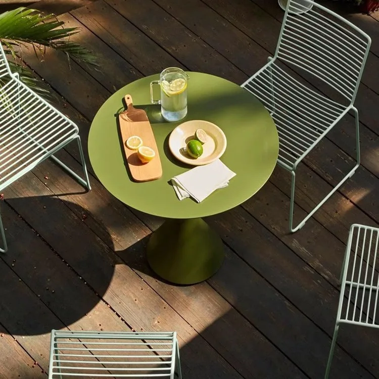 

Simple outdoor tables and Leisure chairs Bar Dining tables and chairs Milk tea coffee shop