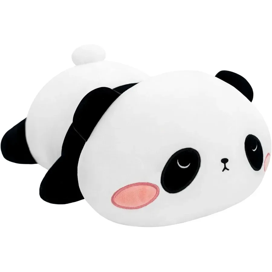 

Weighted Panda Plush Stuffed Animal 13.8 Inch 1.6 Lbs Soft Cute Bear Pillow Toy for Adults Stress Relief Gift Grey Fabric