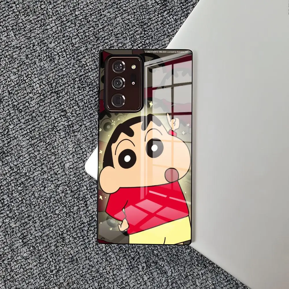 Anime Crayon Shin-chans Phone Case 2024 Anti-robbery Hot For Samsung S 25 24 Ultra Plus 23 22 21 20 A 16 34 54 53 Note20 M 54 Gl