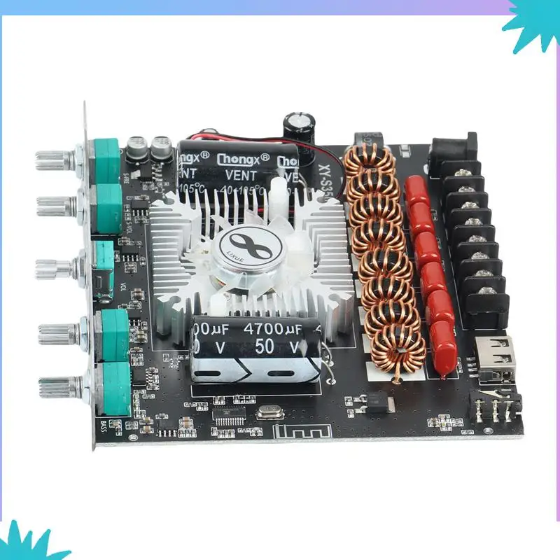 ABZW 2X XY-S350H 2.1 チャンネル TPA3251 Bluetooth パワーアンプボード高低音サブウーファー 220Wx2 + 350W