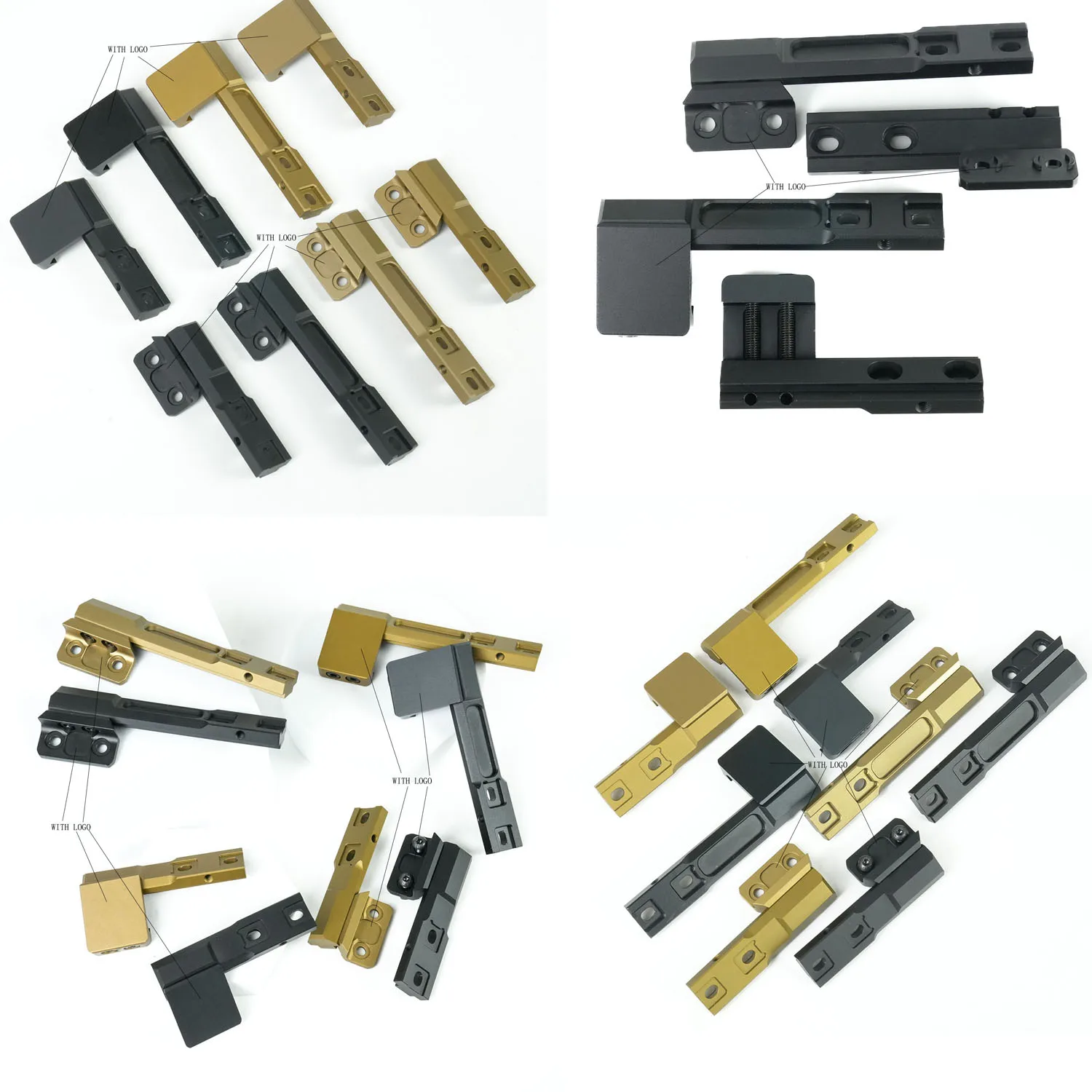 

Тактический фонарь Scout для страйкбола M300 M600, фонарик 45 ° База со смещением подходит для тактического охотничьего аксессуара на рейку MLOK/20 мм