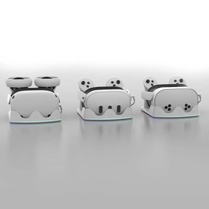 Accesorios VR Estación de carga Base de carga inalámbrica Organizador de mango para Meta Quest 3S para Quest 2/3