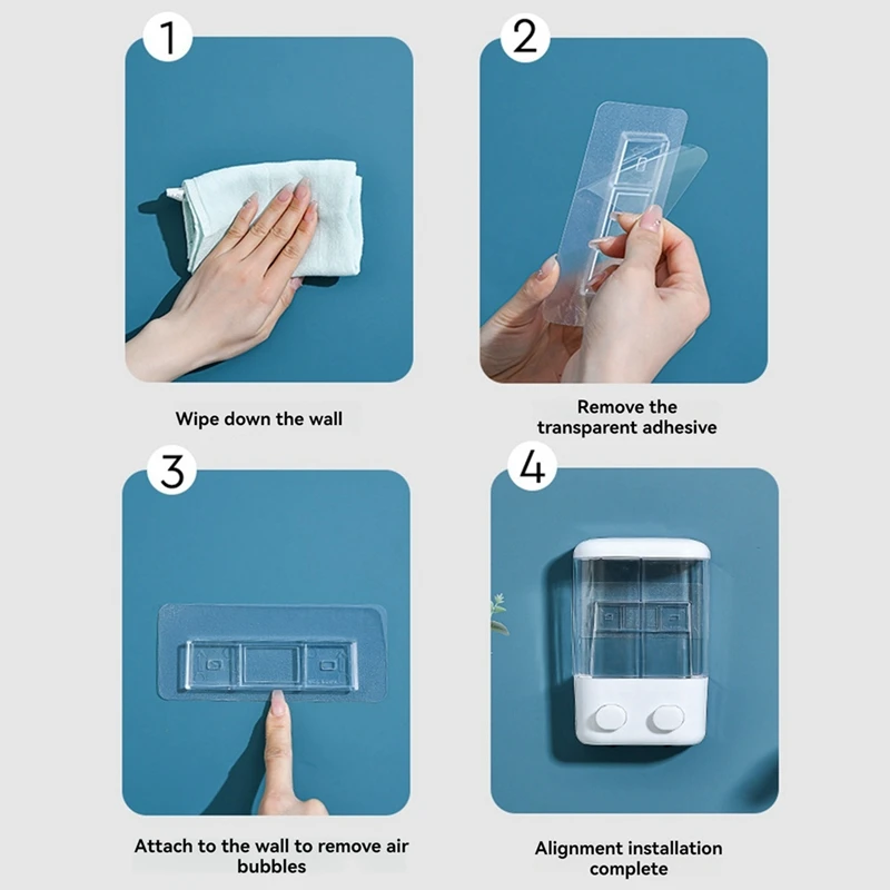 Dispenser pompa sabun cair Manual, Dispenser sabun cair tangan multifungsi tahan air untuk kamar mandi