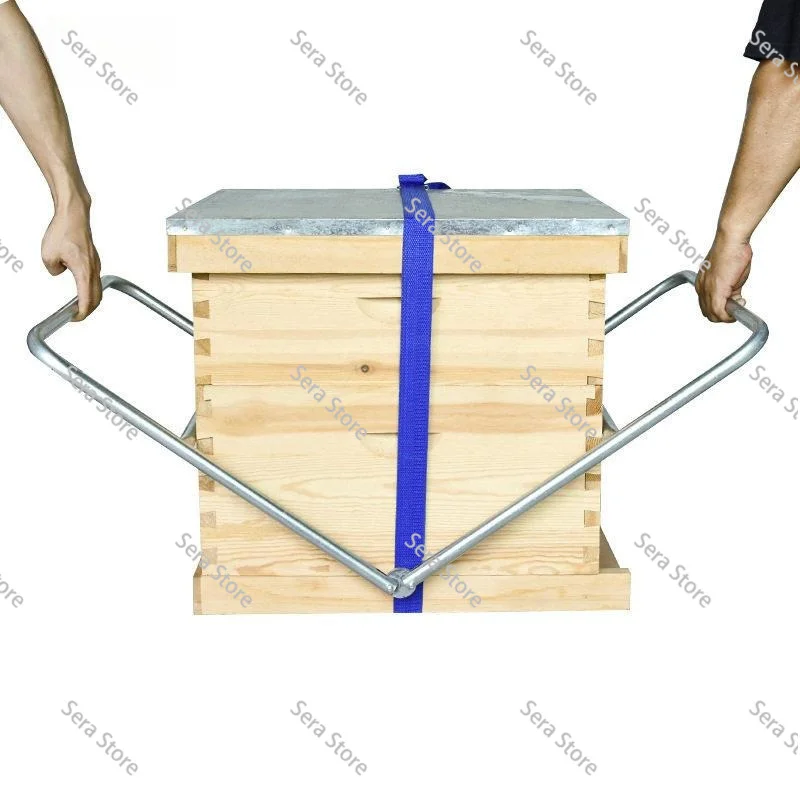 Bee Hive Carrier, Foldable Metal Bee Hive Lifter Stand, Beekeeping Equipment for Moving & Transporting Beehives