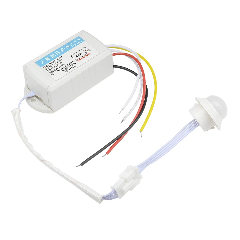 Human Body Infrared Body Sensor Switch AC 220V 200W LED Light Intelligent Controller 5-8M Sensor Distance