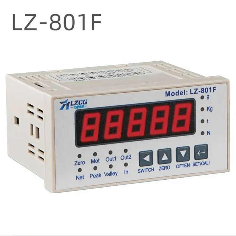 LED Digital Load Cell Weighing Display Indicator Force Measurement Instrument RS485 RS232 0~20mA Modbus-RTU Comparison Output