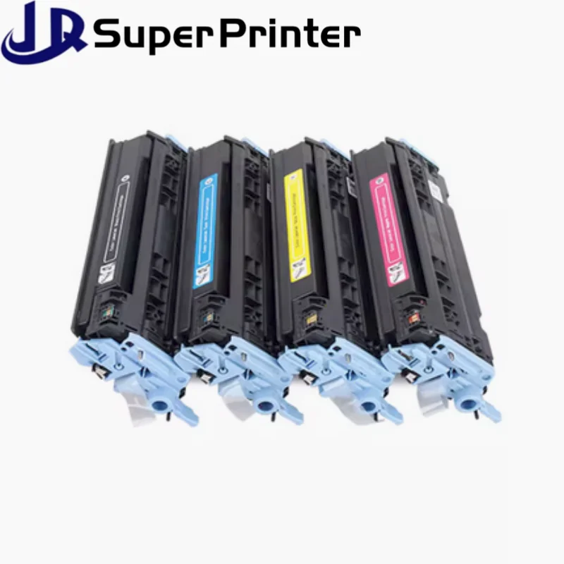 HPレーザープリンター用の互換性のあるトナーカートリッジ,HP Laserjet 1600, 2600n, 2605,q6001,q6002,q6003,124a,HP Color Laserjet,2600n,,2605dn, 2605dtu