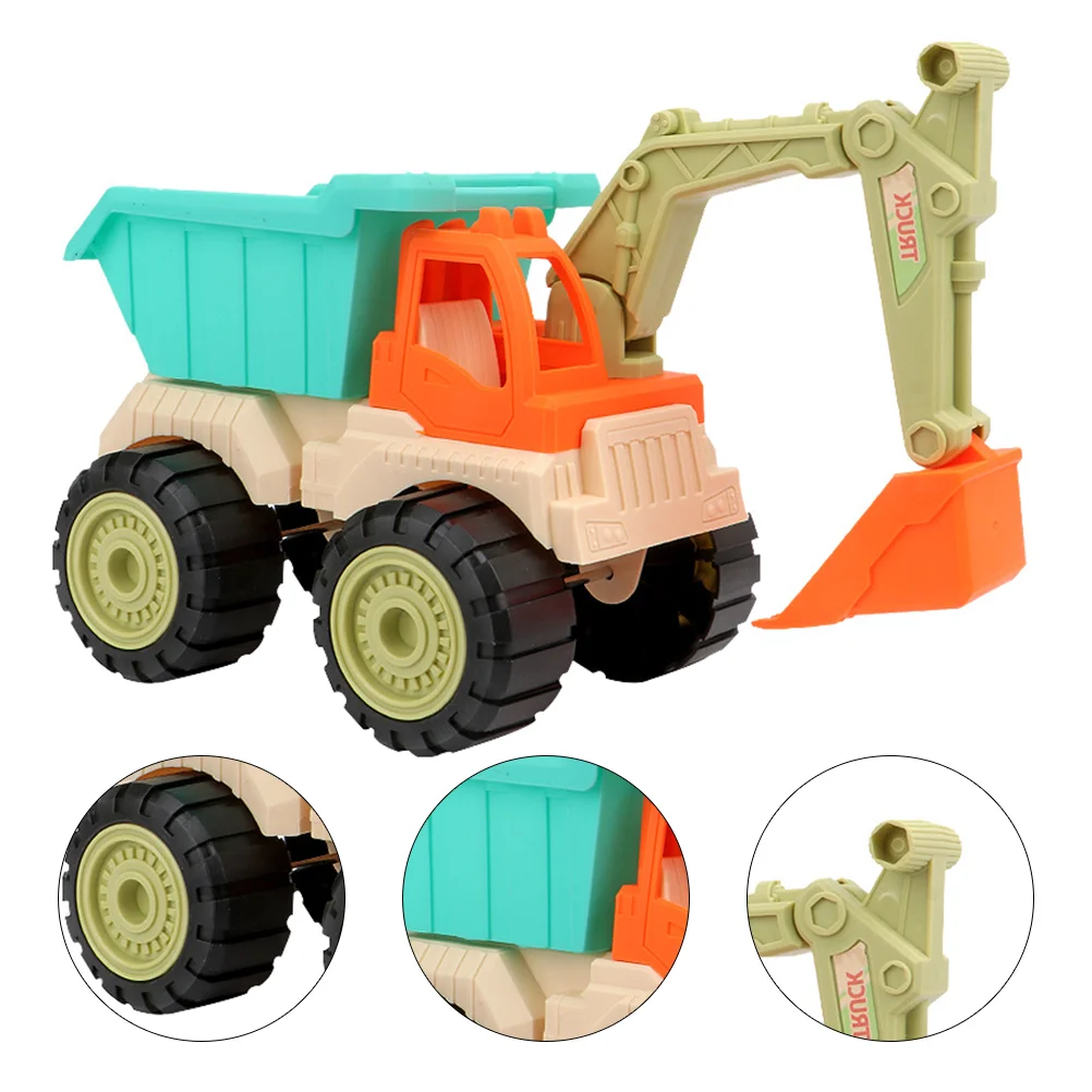 

Excavator Beach Toys Education Inertial Truck Accessories Abs Vehicles Plastic Engineering