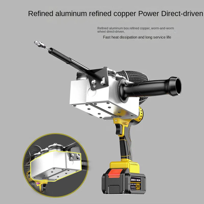 Imagem -04 - Min Bateria de Lítio Máquina Rosqueamento Eletricista Automático Fio Aço Fio Escondido Puxar Ferramentas Fio 40 m