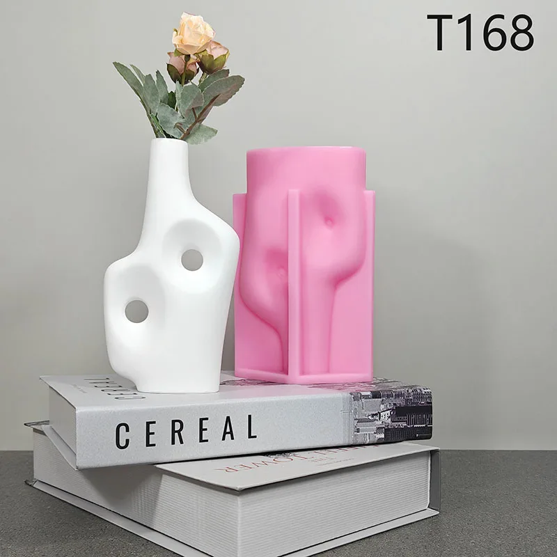 

Vase mold flower pot vase concrete cement silicone mold home decoration