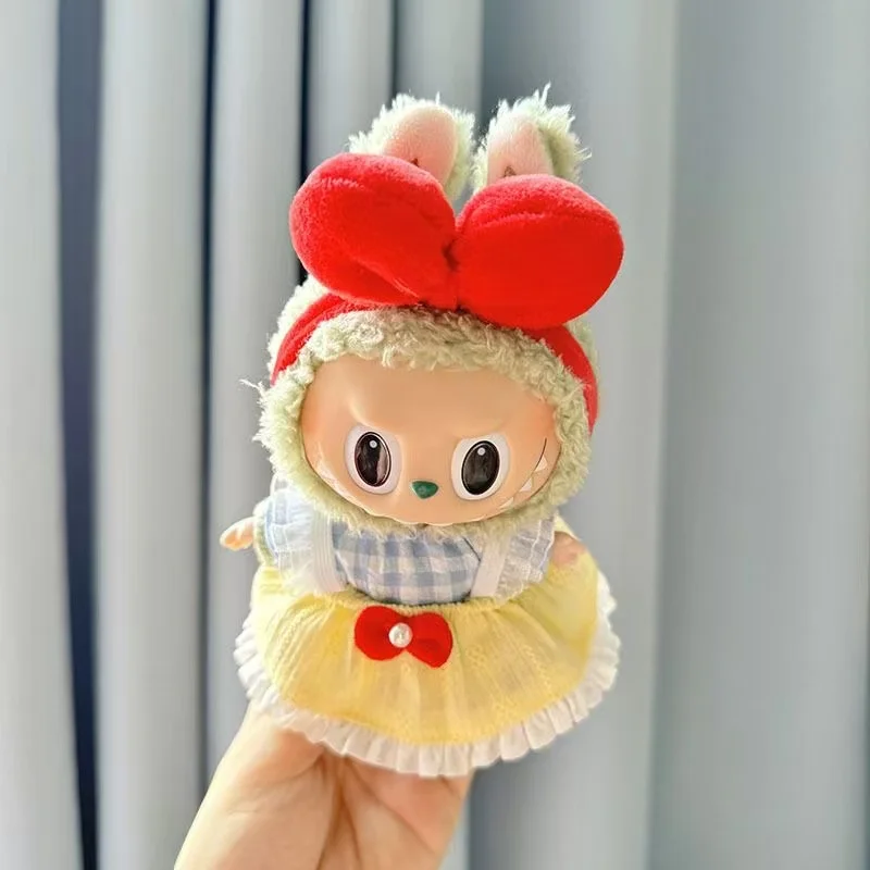 

Cute Mini Plush Doll's Clothes Accessories Labubu Idol Dolls Dark Devil Sling Dress Xmas Sitting Party Clothing Collection Gifts