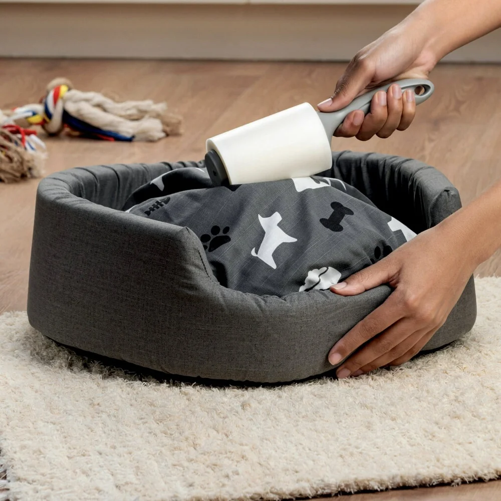 Extra Sticky Lint Roller 95 Sheets Pet Hair Remover Ergonomic Handle Versatile Cleaning Tool Clothes Furniture Car Seats