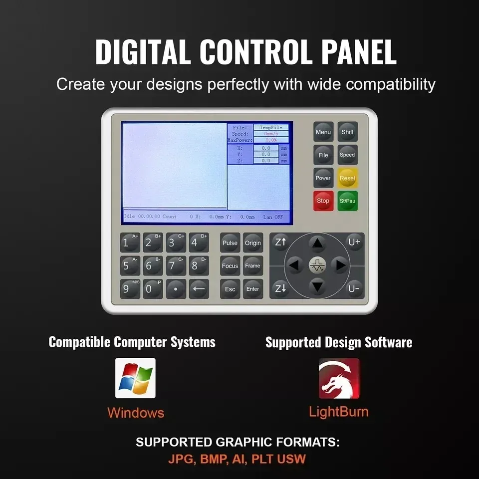 Sihao Laser Engraving Machine Laser Engraver 80W CO2 500x700mm Laser Cutting Laser Engraving RUIDA