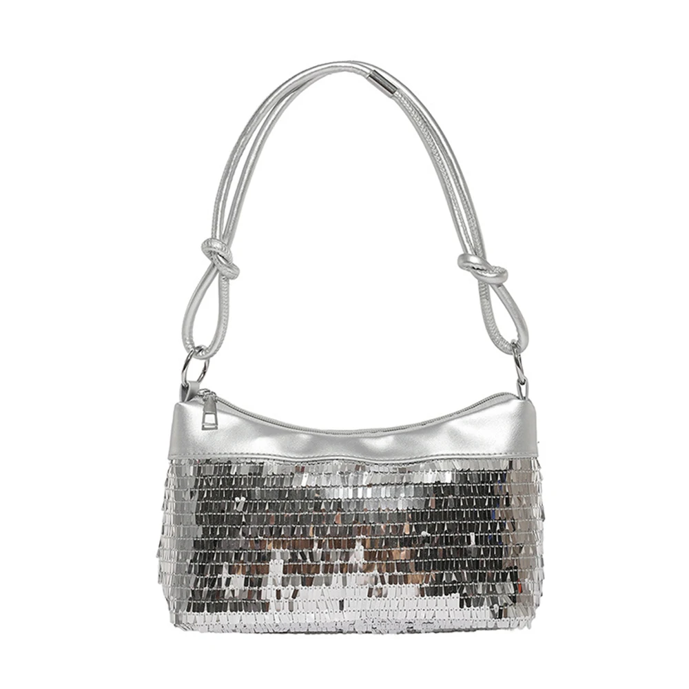 

Trendy Knitted Sequin Large Capacity Women's Korean Style Underarm Bag Fashion Casual Solid Color y2k Single Shoulder Bags
