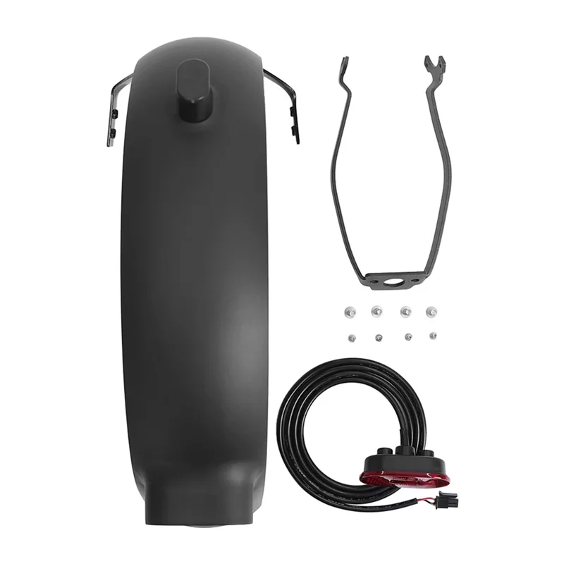 

ABVE-Aluminum Alloy Accessories Rear Fender For Xiaomi Electric Scooter 4 Ultra Mudguard Tail Light Brake Light Set