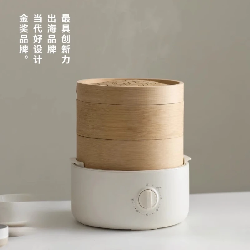 

Bamboo cage electric steamer household multi-functional small cage steamed buns breakfast machine