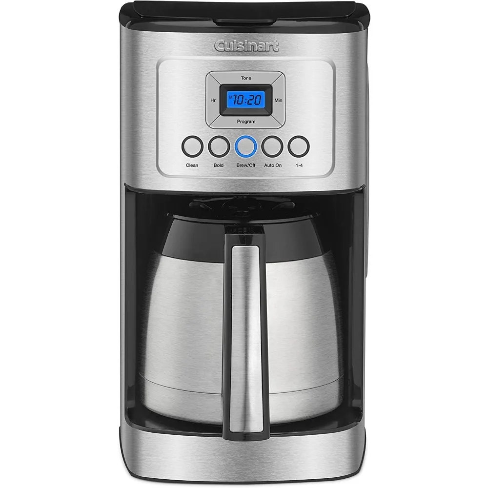 Stainless Steel Coffee Maker Drip Coffee Machine 12-Cup Thermal Espresso Electric Kitchen Appliances Home