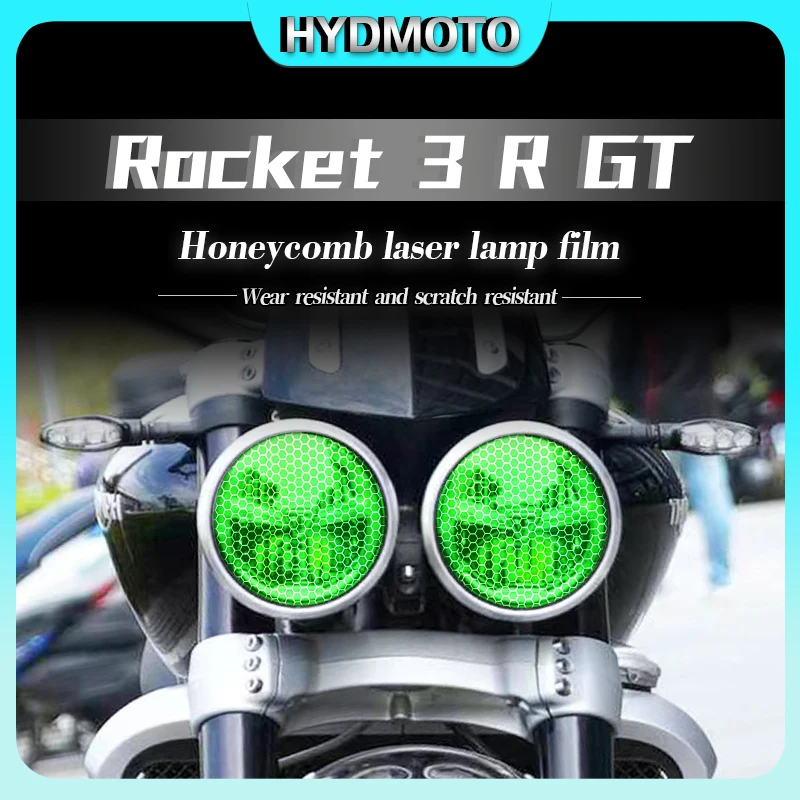 For Triumph Rocket 3 R GT headlight taillight film honeycomb laser lamp film transparent protective modification car accessories