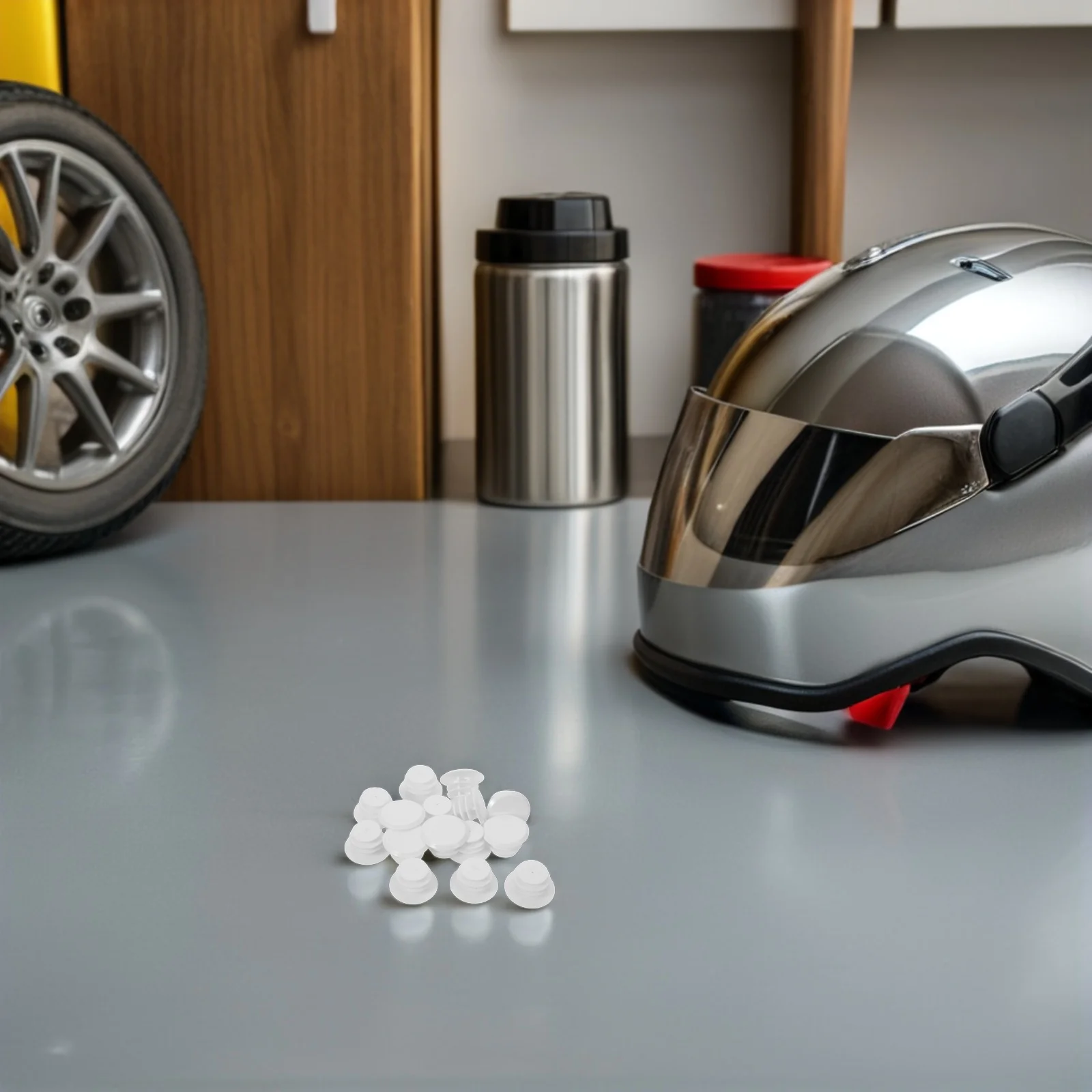 

40Pcs Bicycle Handlebar End Caps Ergonomic Grip Shock Absorption Comfortable Road Mountain Bike Bar Plugs White