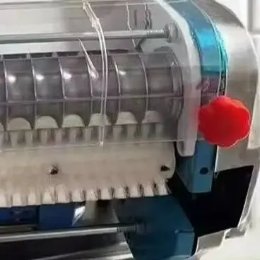Small Tabletop Dough Making Machine Dough Stripe Rolling Machine Dough Cutting Machine