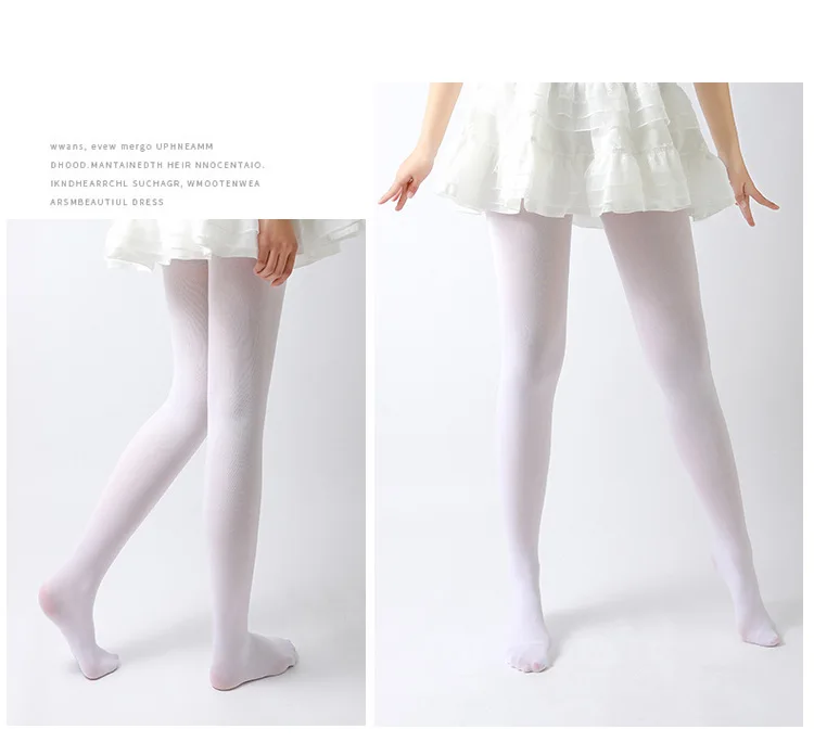 Ballett-Tanzstrumpfhose für Damen, Frühling/Herbst, Bonbonfarben, Dünne Ausführung, Modische Samtstrumpfhose – Detail 4