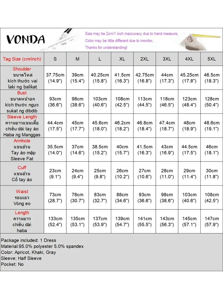 Платье больших размеров VONDA, модное платье макси с леопардовым принтом, женское осеннее платье-рубашка с рукавами-фонариками, плиссированное элегантное вечернее платье